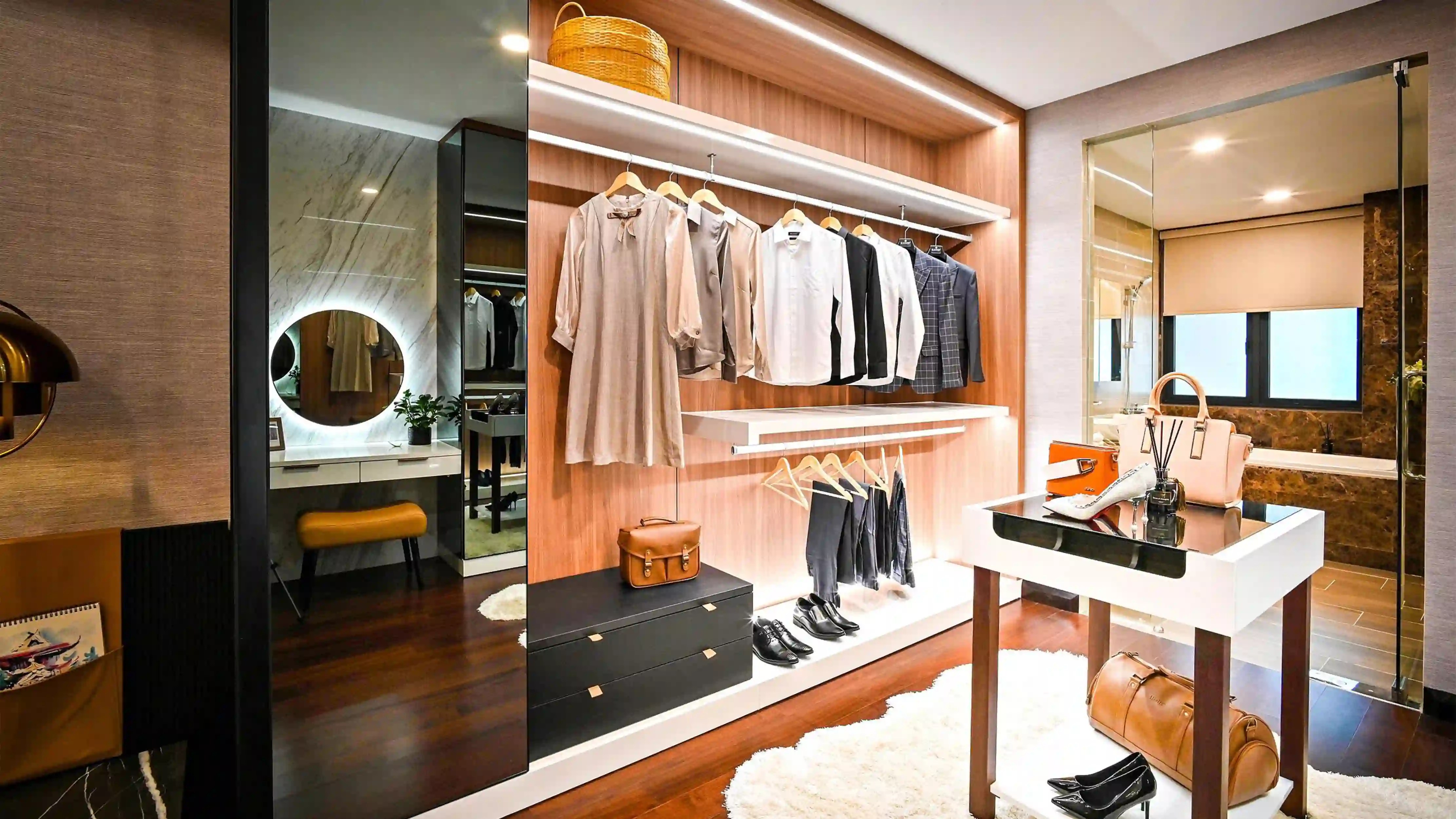 5 Magnificent Wardrobe With Dressing Table Design Ideas for 2022